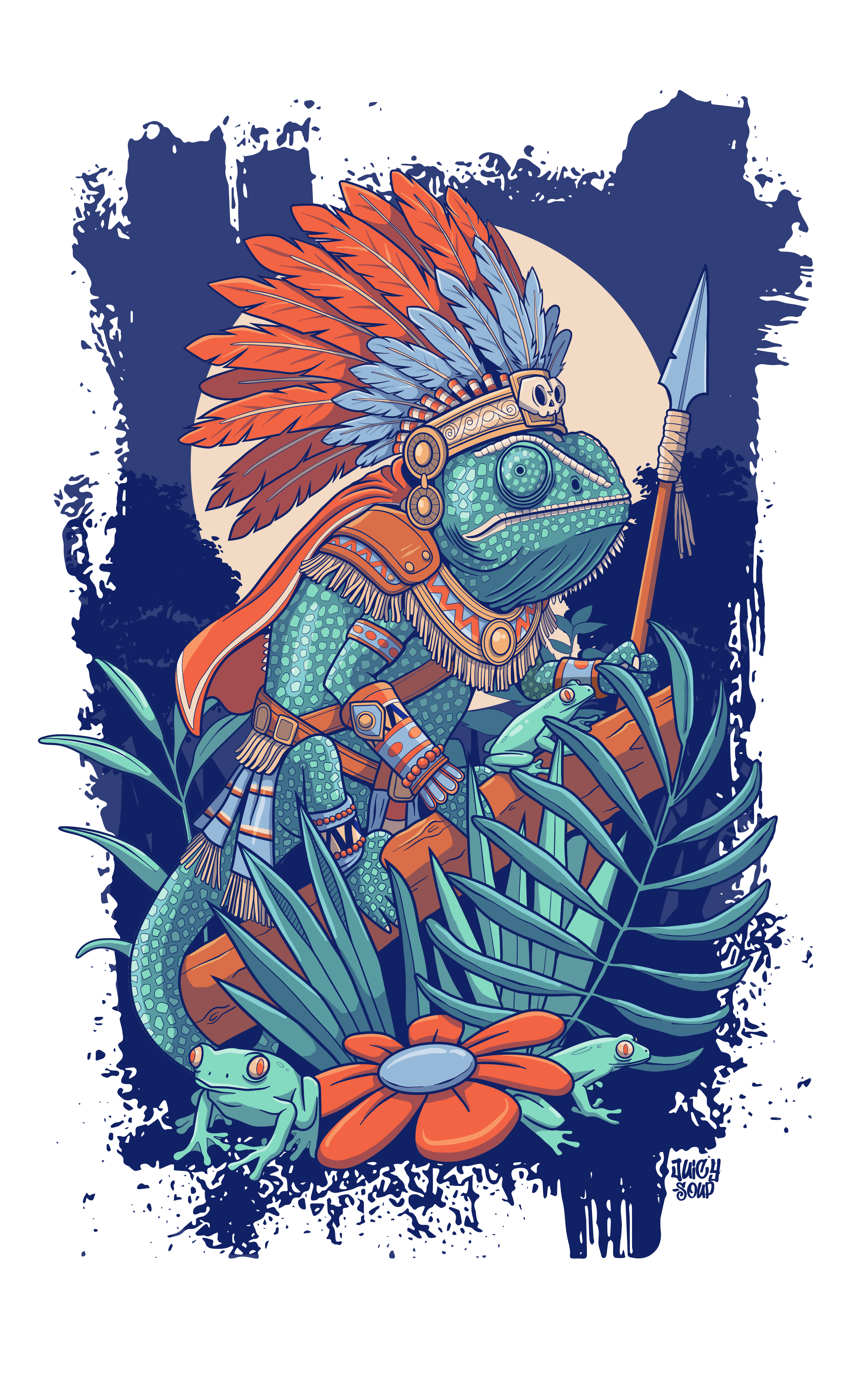 Inca-meleon t-shirt